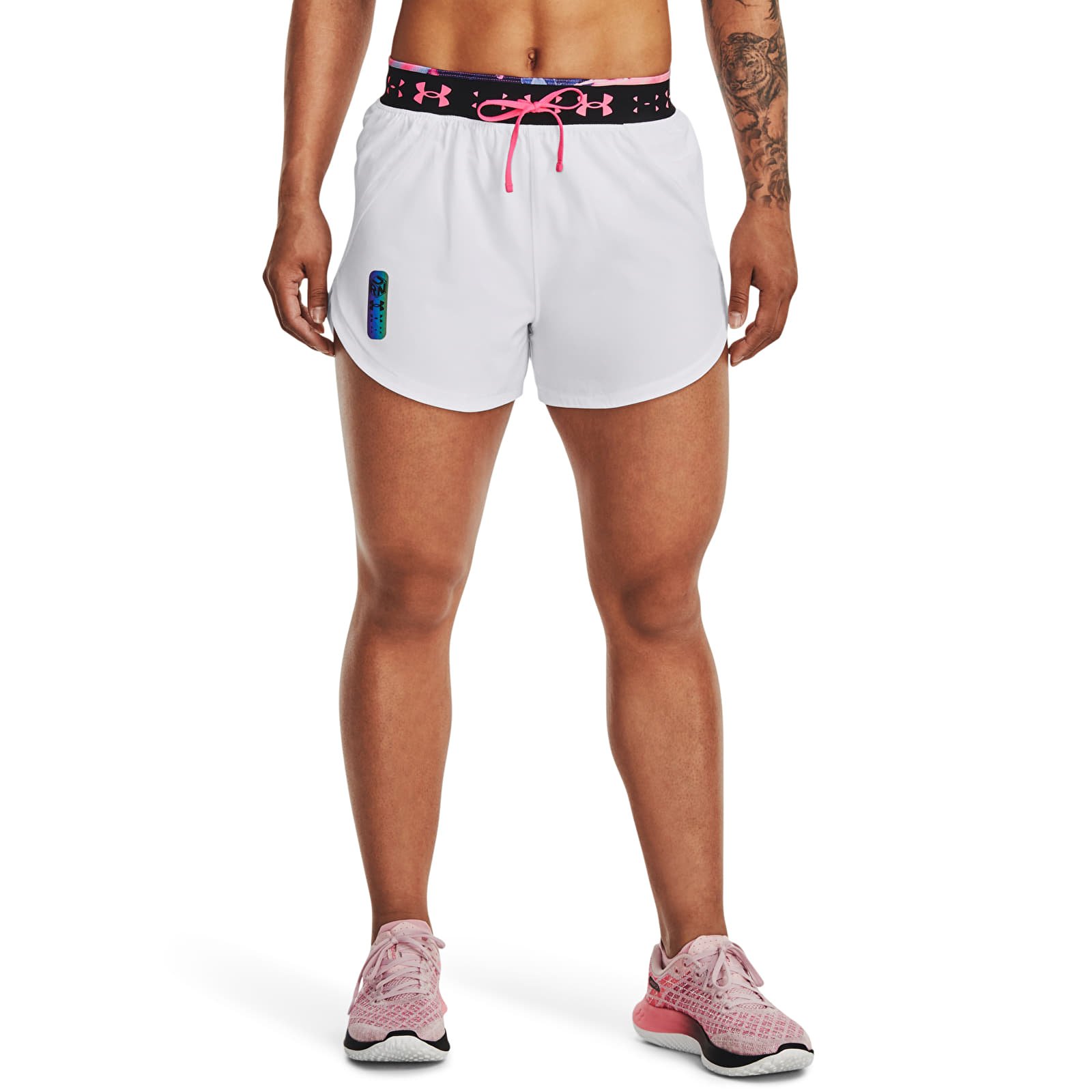 Kraťasy Under Armour Run Anywhere Hi Short White