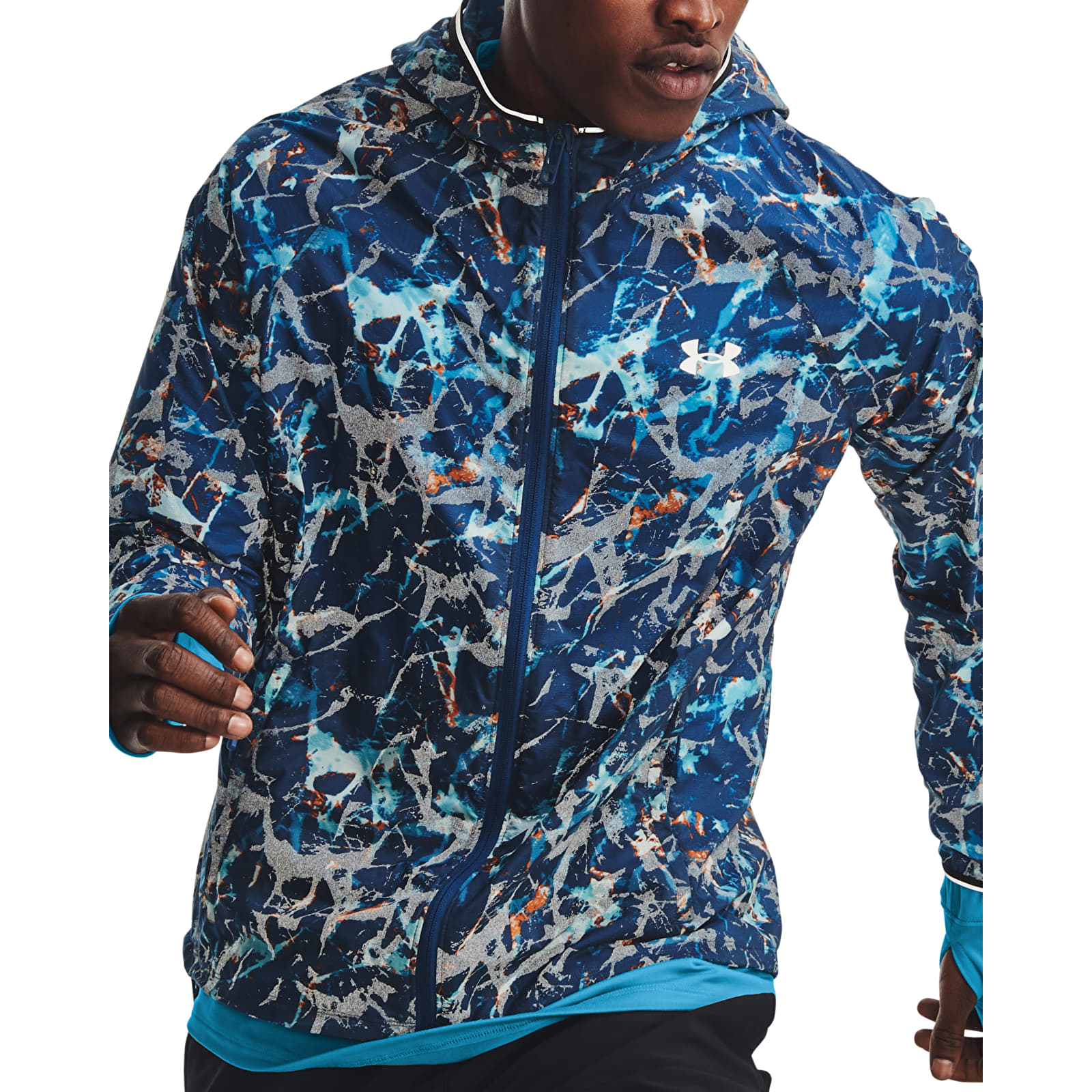 Jassen Under Armour Storm Outrun Cold Jacket Petrol Blue