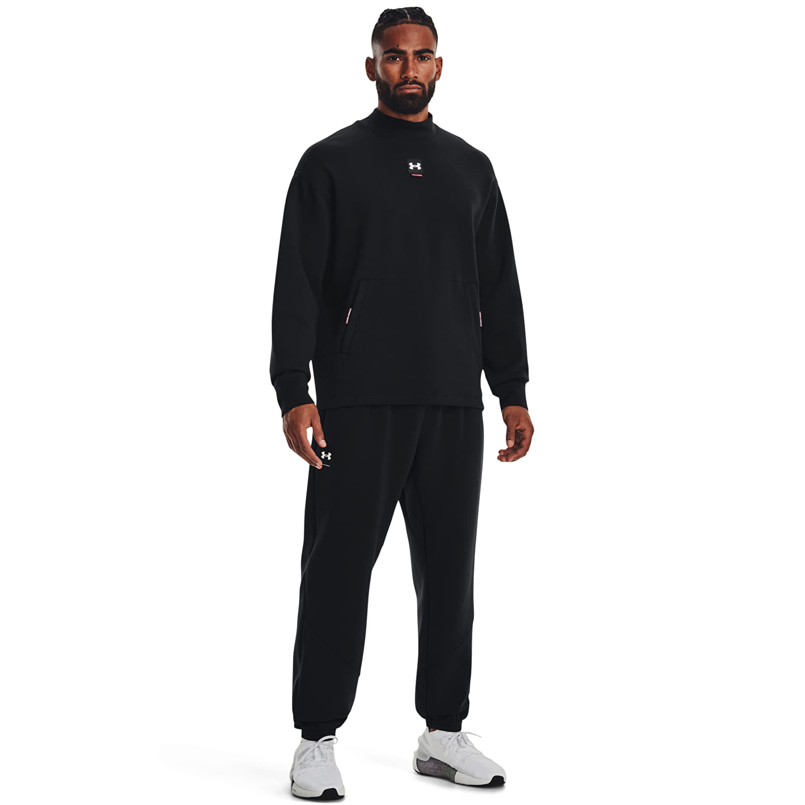 Dukserice Under Armour Summit Knit Mock Black