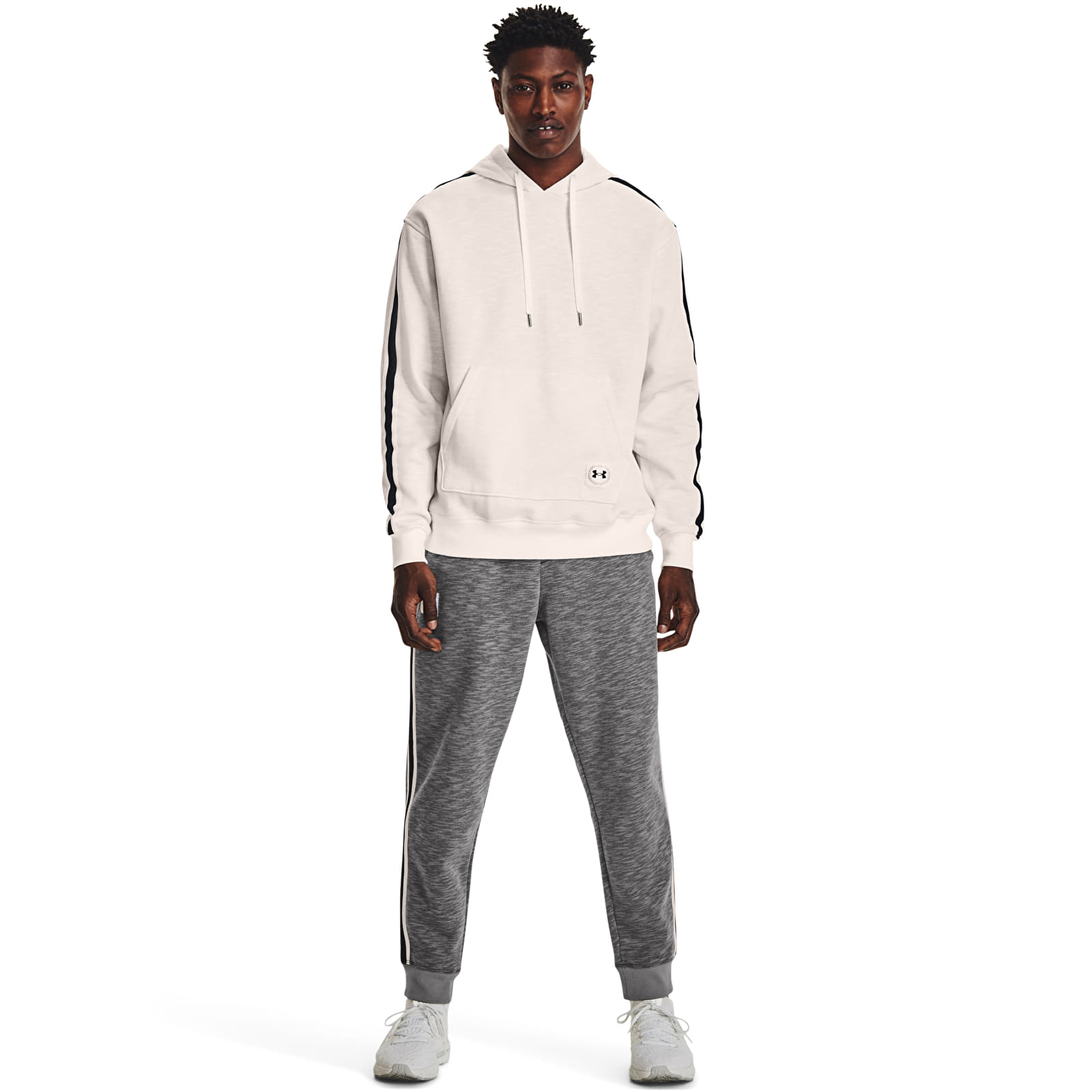 Hoodies and sweatshirts  Under Armour Essential Heritage Flc Hd Onyx White