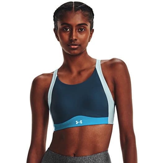 Σουτιέν Under Armour Infinity Mid High Neck Shine Petrol Blue