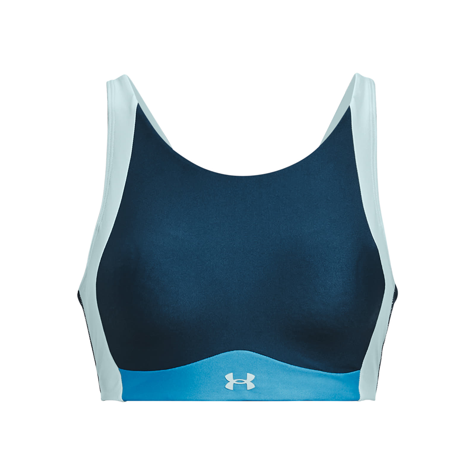 Sujetadores Under Armour Infinity Mid High Neck Shine Petrol Blue