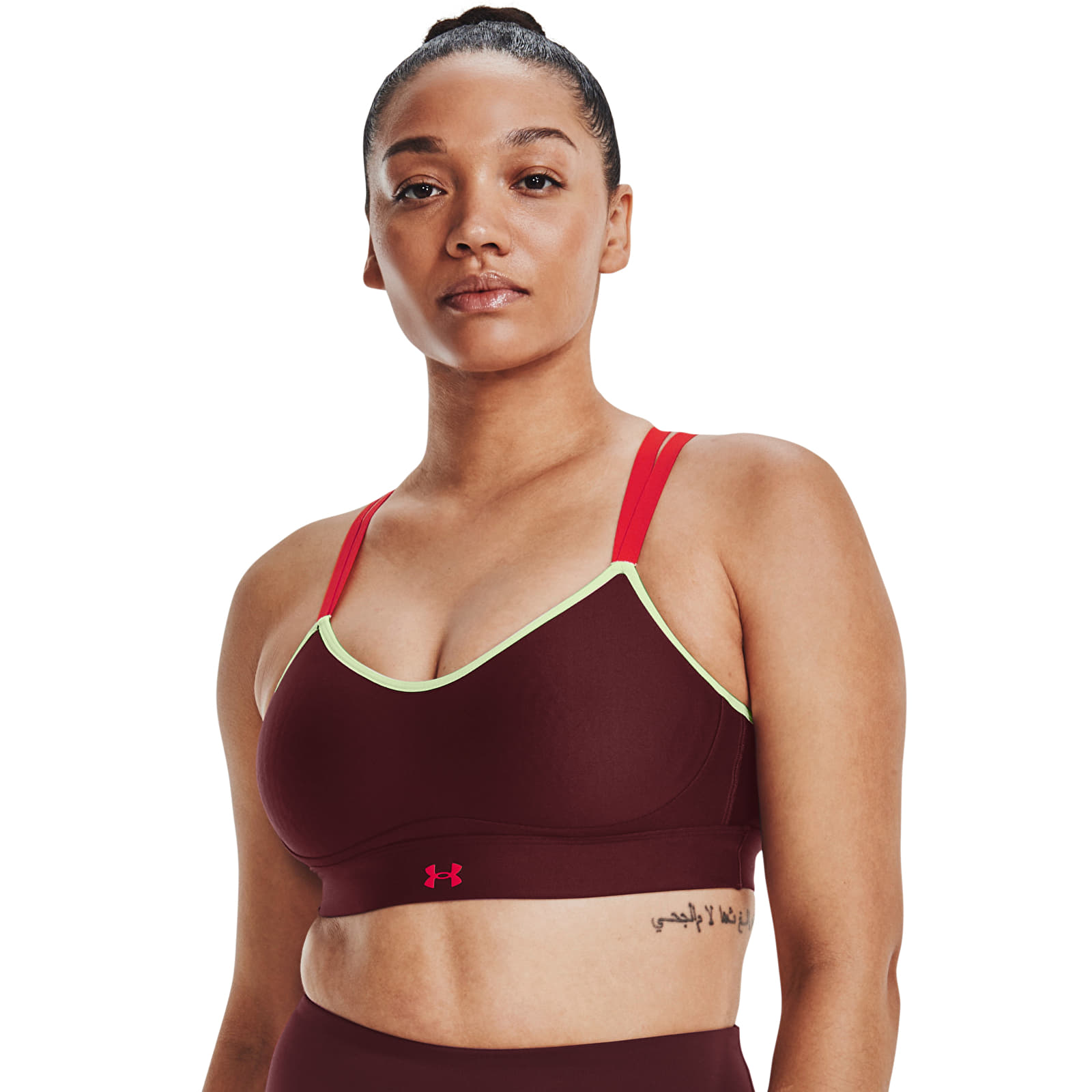 Biustonosze Under Armour Infinity Low Strappy Chestnut Red