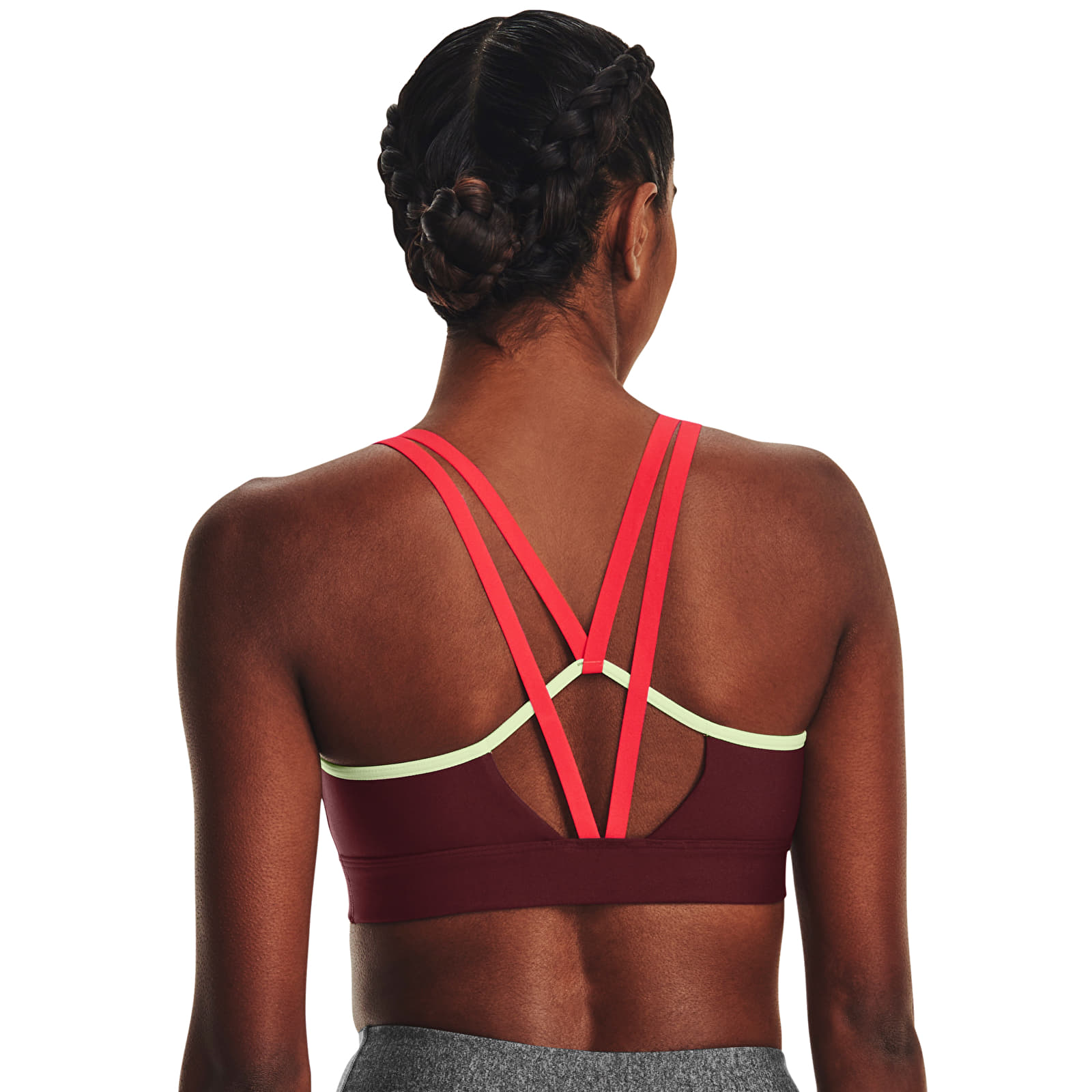 Biustonosze Under Armour Infinity Low Strappy Chestnut Red