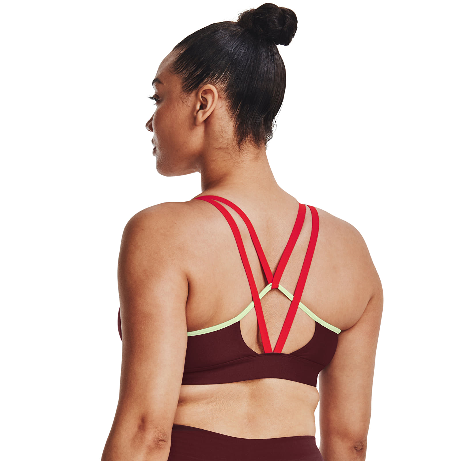 Biustonosze Under Armour Infinity Low Strappy Chestnut Red