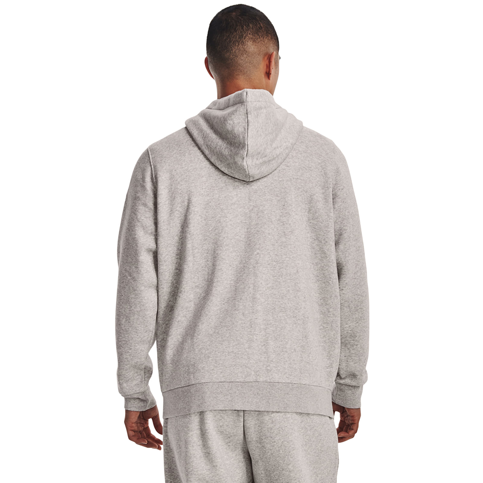 Sweatshirts Under Armour Essential Fleece Fz Hood Ghost Gray Medium Heather