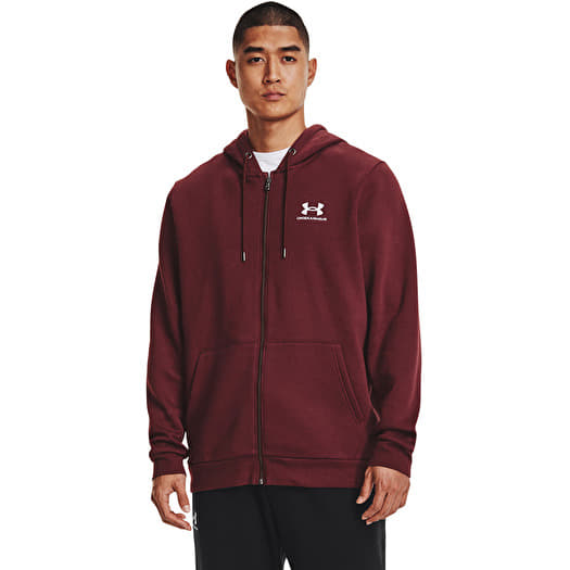 Суитшърт Under Armour Essential Fleece Fz Hood Chestnut Red