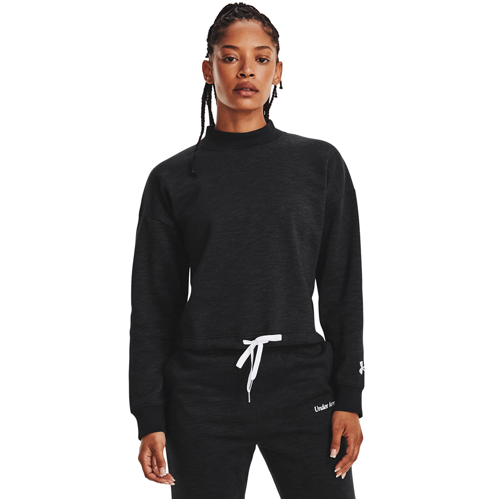 Толстовки та реглани Under Armour Essential Script Crew Black