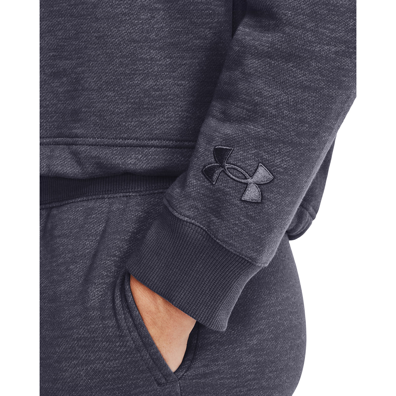 Hoodies and sweatshirts  Under Armour Essential Script Crew Tempered Steel
