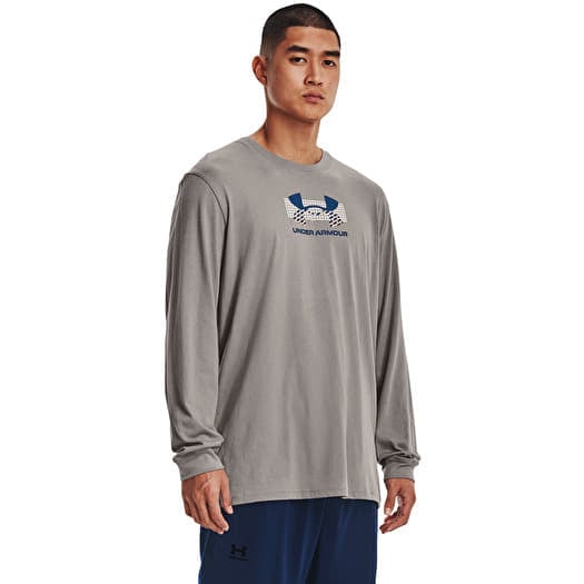 T-shirt Under Armour Grid Geometric Logo  Ls Pewter