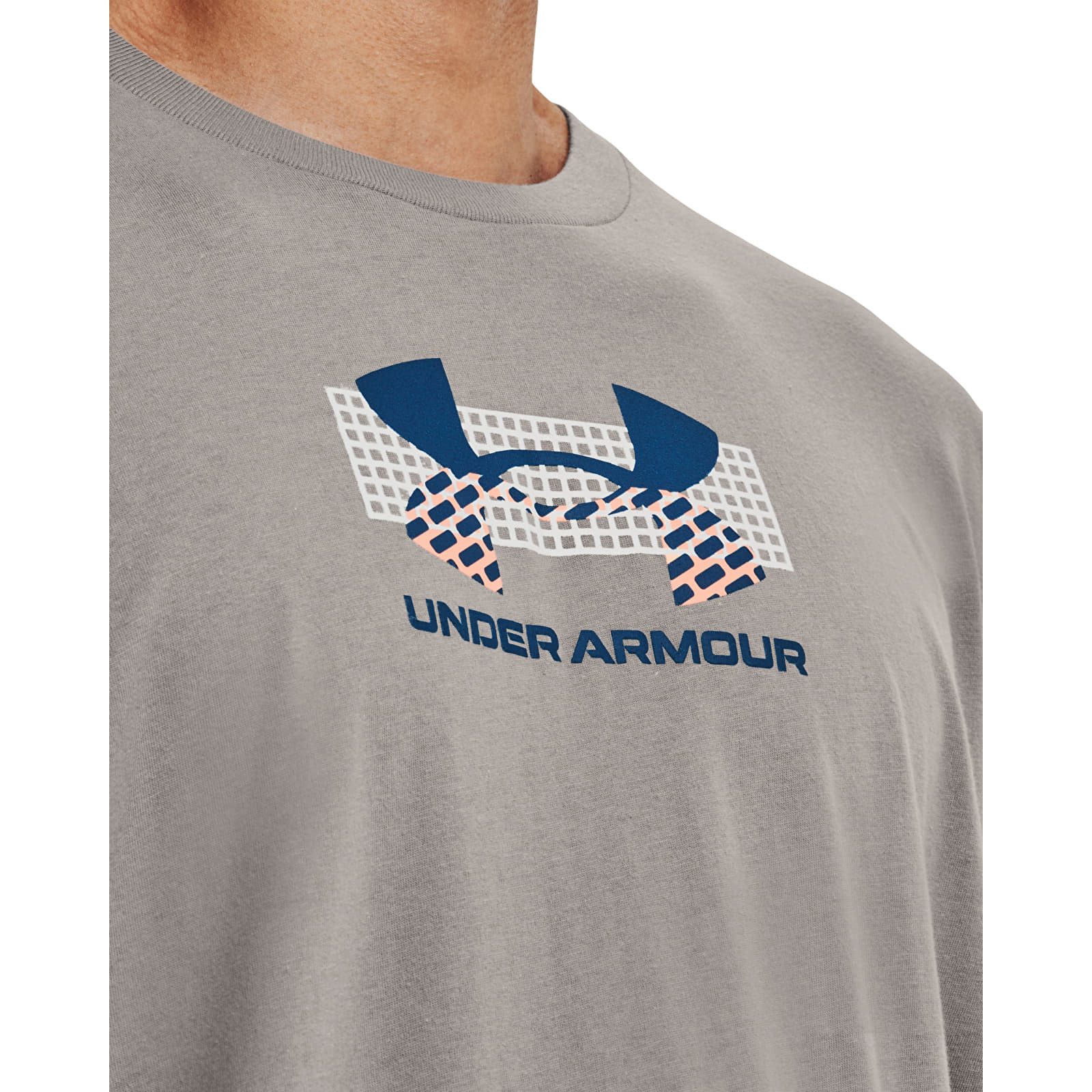 T-särgid Under Armour Grid Geometric Logo  Ls Pewter