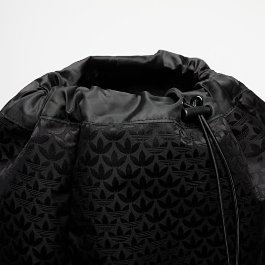Men s Backpacks adidas Trefoil Monogram Jacquard Backpack Black Queens