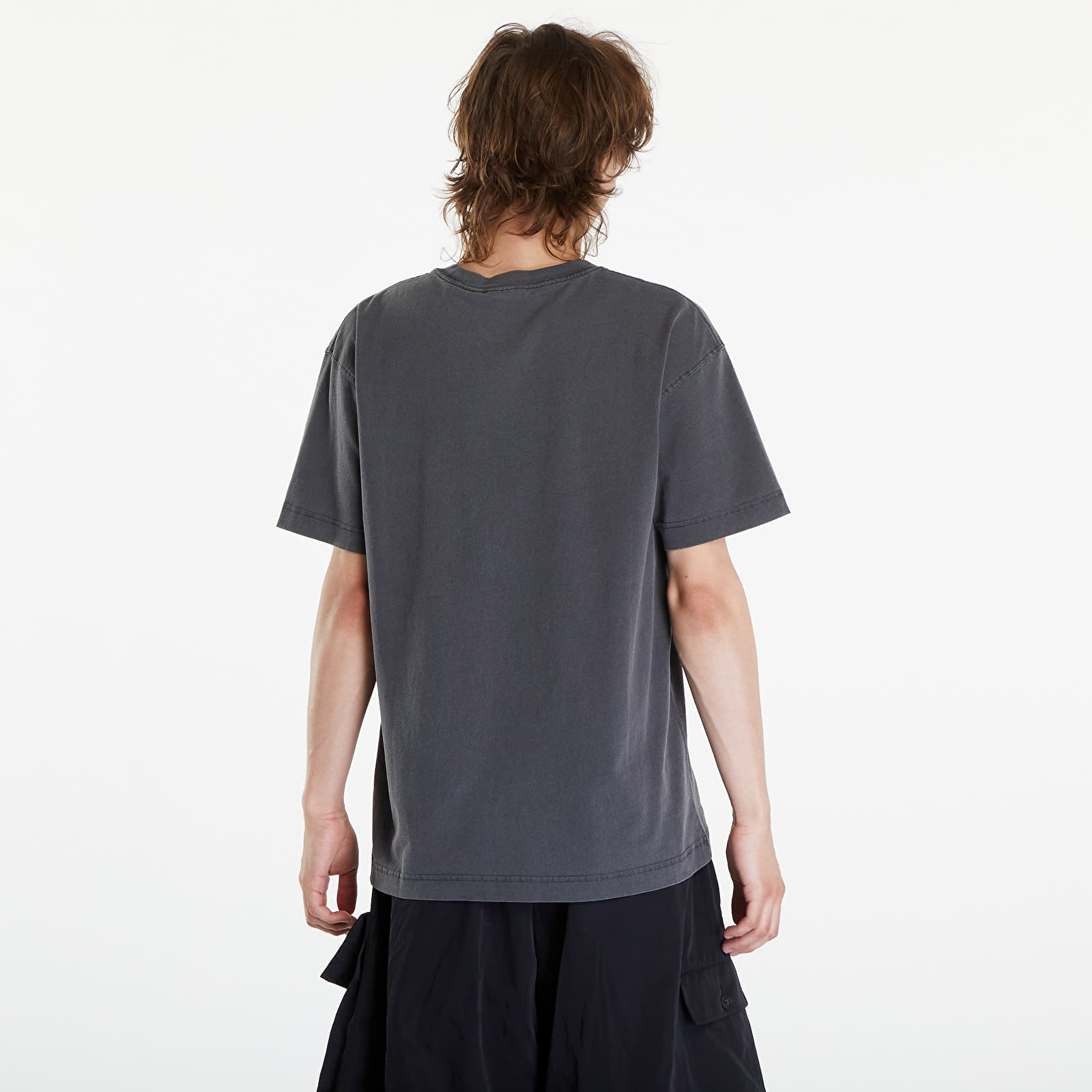 Pánská trička Carhartt WIP Nelson Short Sleeve T-Shirt UNISEX Charcoal Garment Dyed