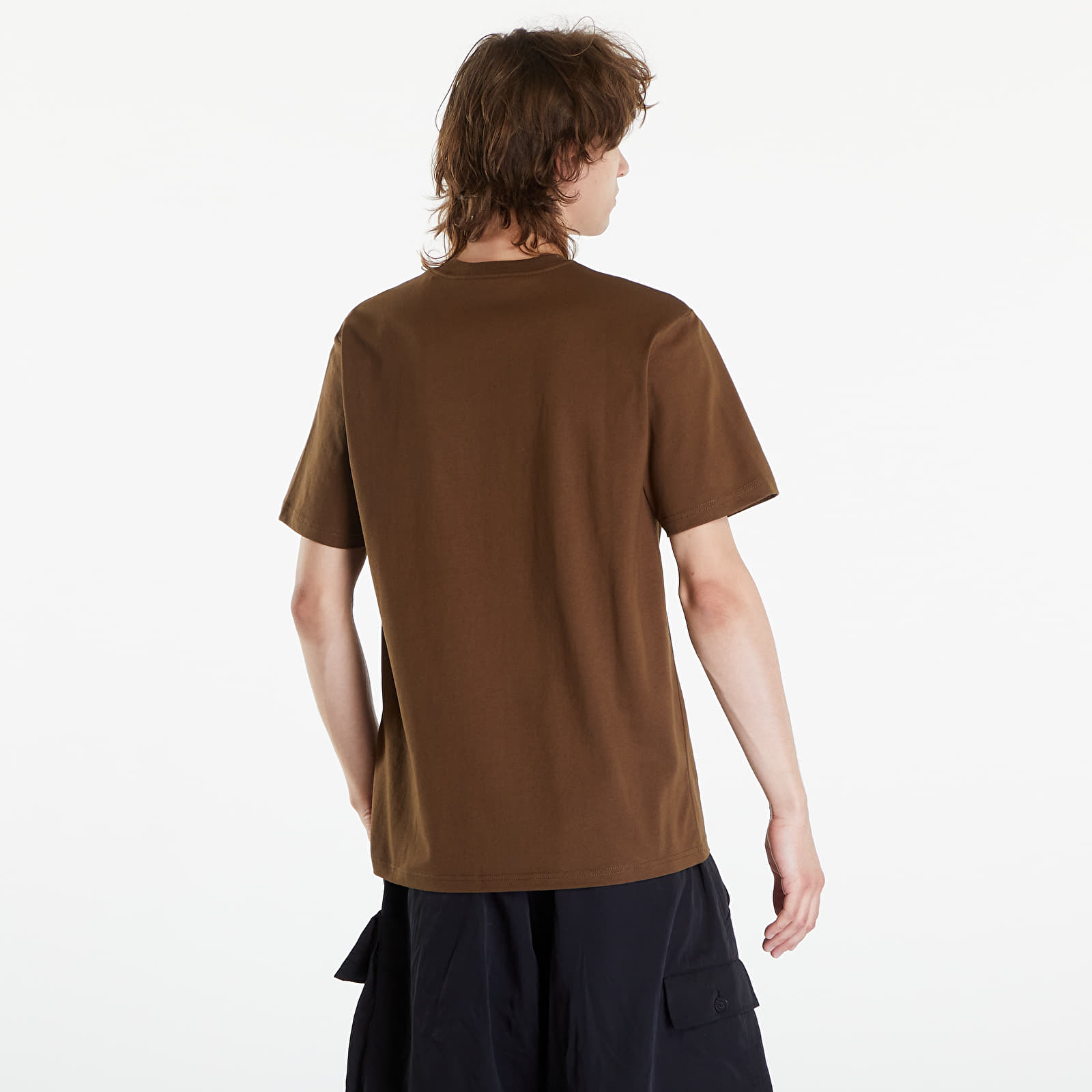 T-shirty męskie Carhartt WIP University Script Short Sleeve T-Shirt UNISEX Lumber/ White