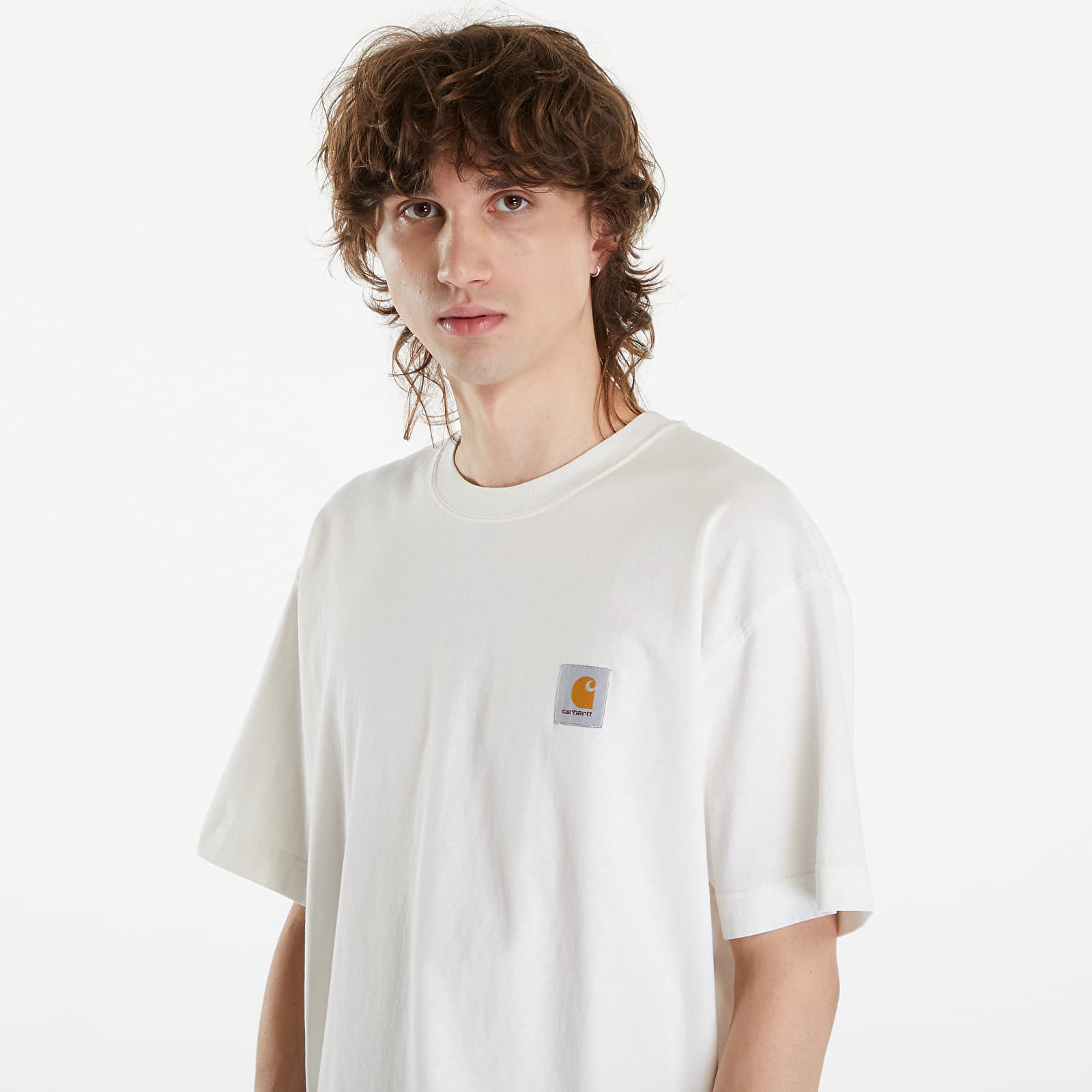 Camisetas de hombre Carhartt WIP Nelson Short Sleeve T-Shirt UNISEX Wax Garment Dyed