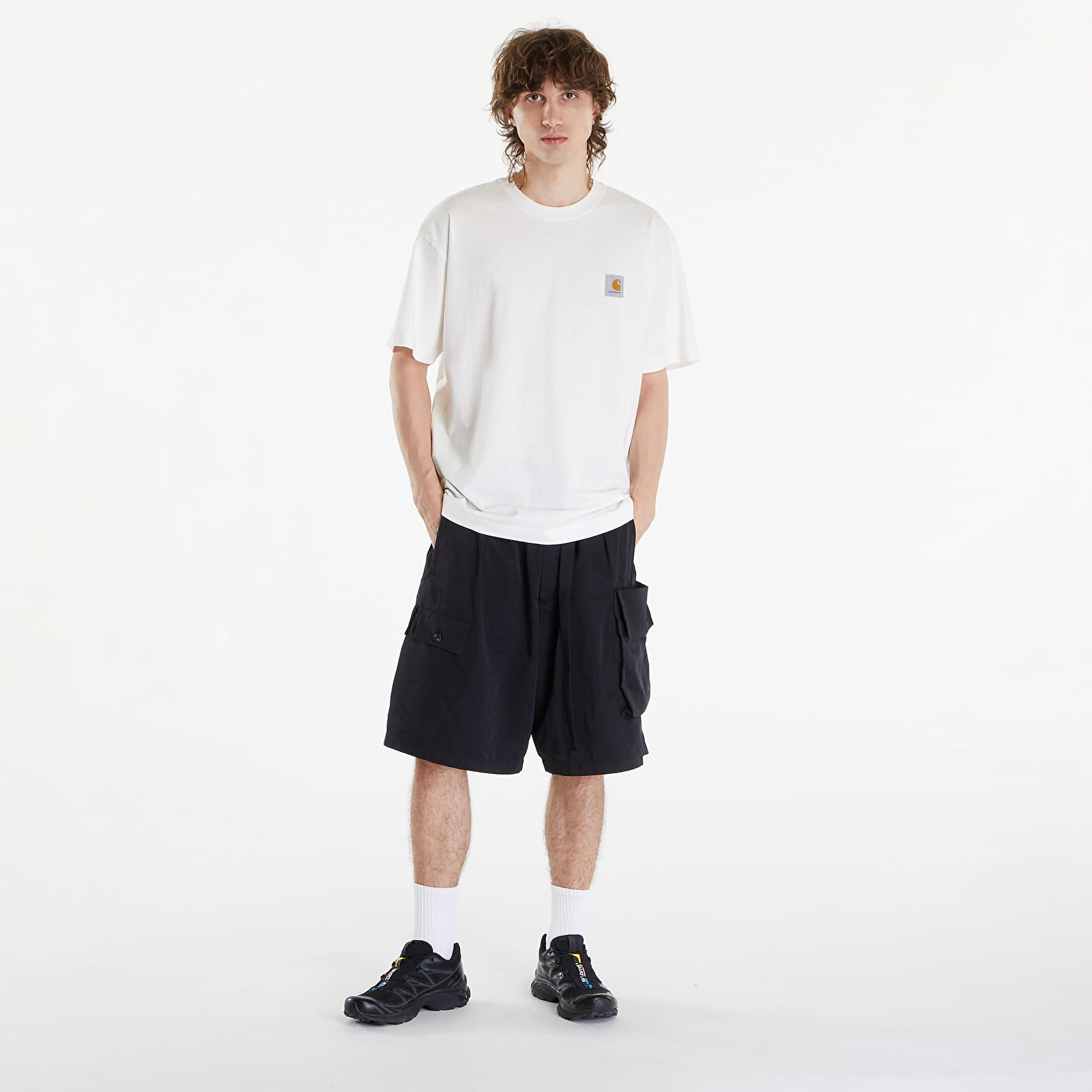 Camisetas de hombre Carhartt WIP Nelson Short Sleeve T-Shirt UNISEX Wax Garment Dyed