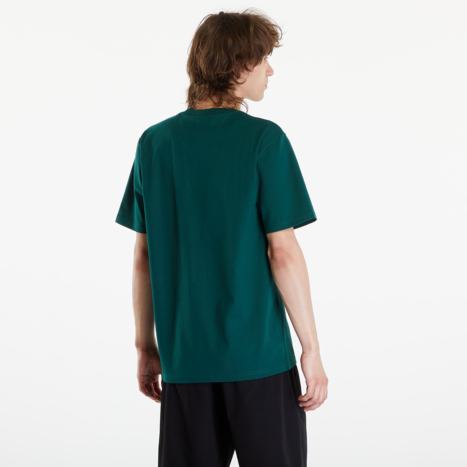 Men's T-shirts Carhartt WIP University Script Short Sleeve T-Shirt UNISEX Chervil/ White