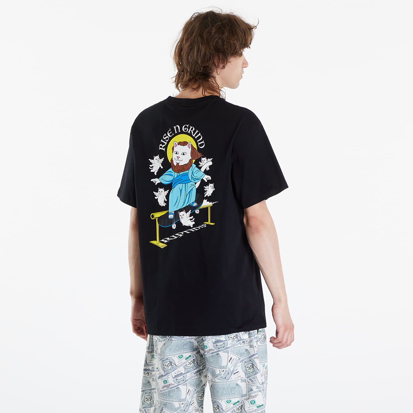 T-shirts för män RIPNDIP Rise N Grind Tee Black
