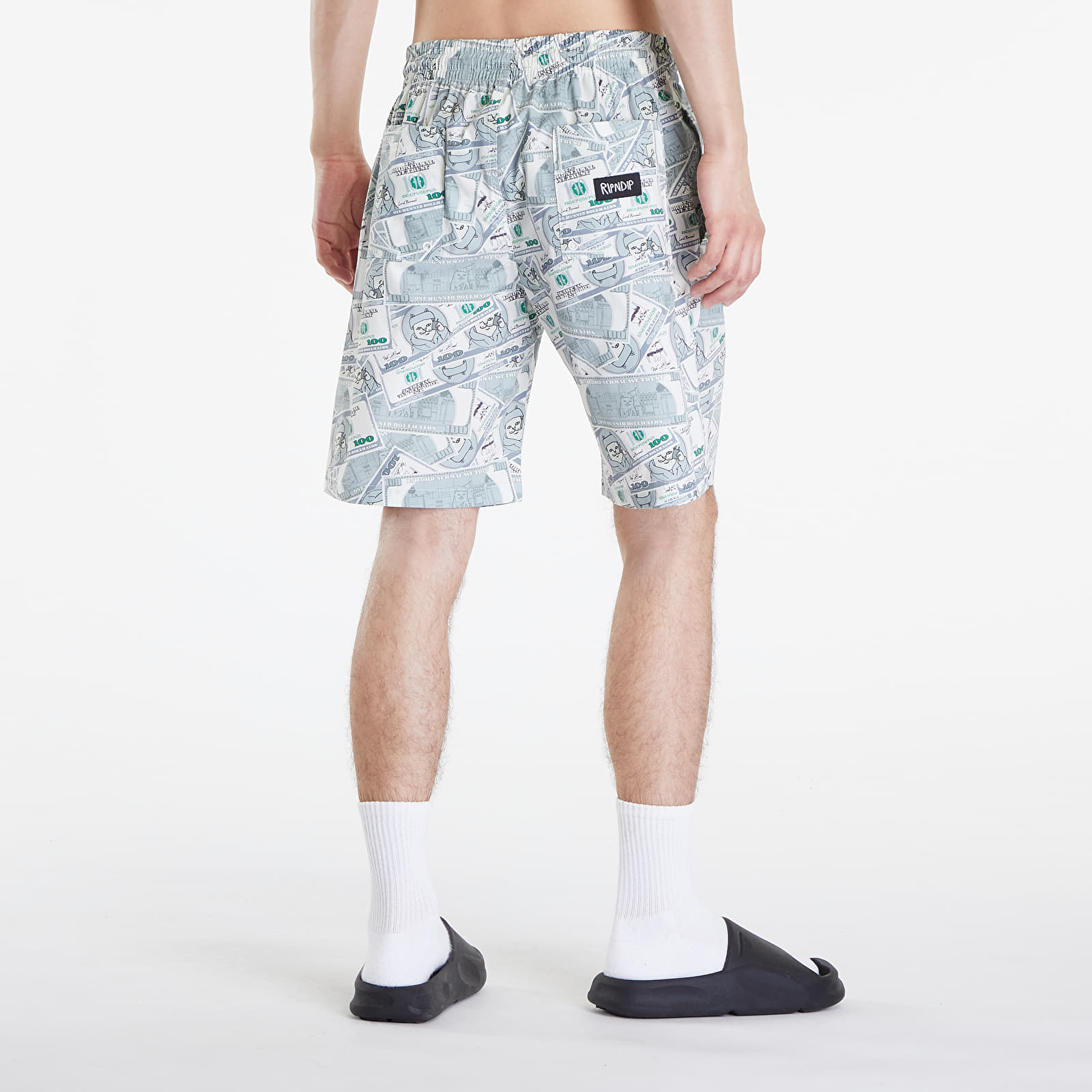 Bademode für Männer RIPNDIP Moneybag Swim Shorts Olive