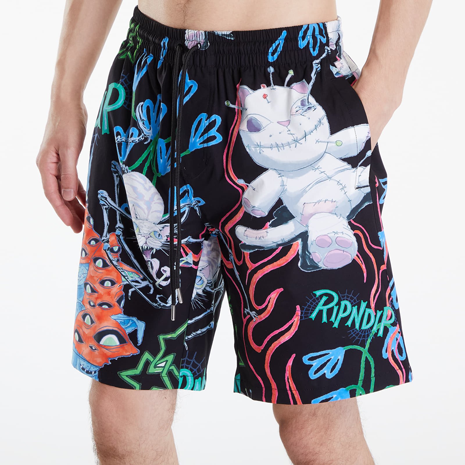 Pánské plavky RIPNDIP Travis Swim Shorts Black