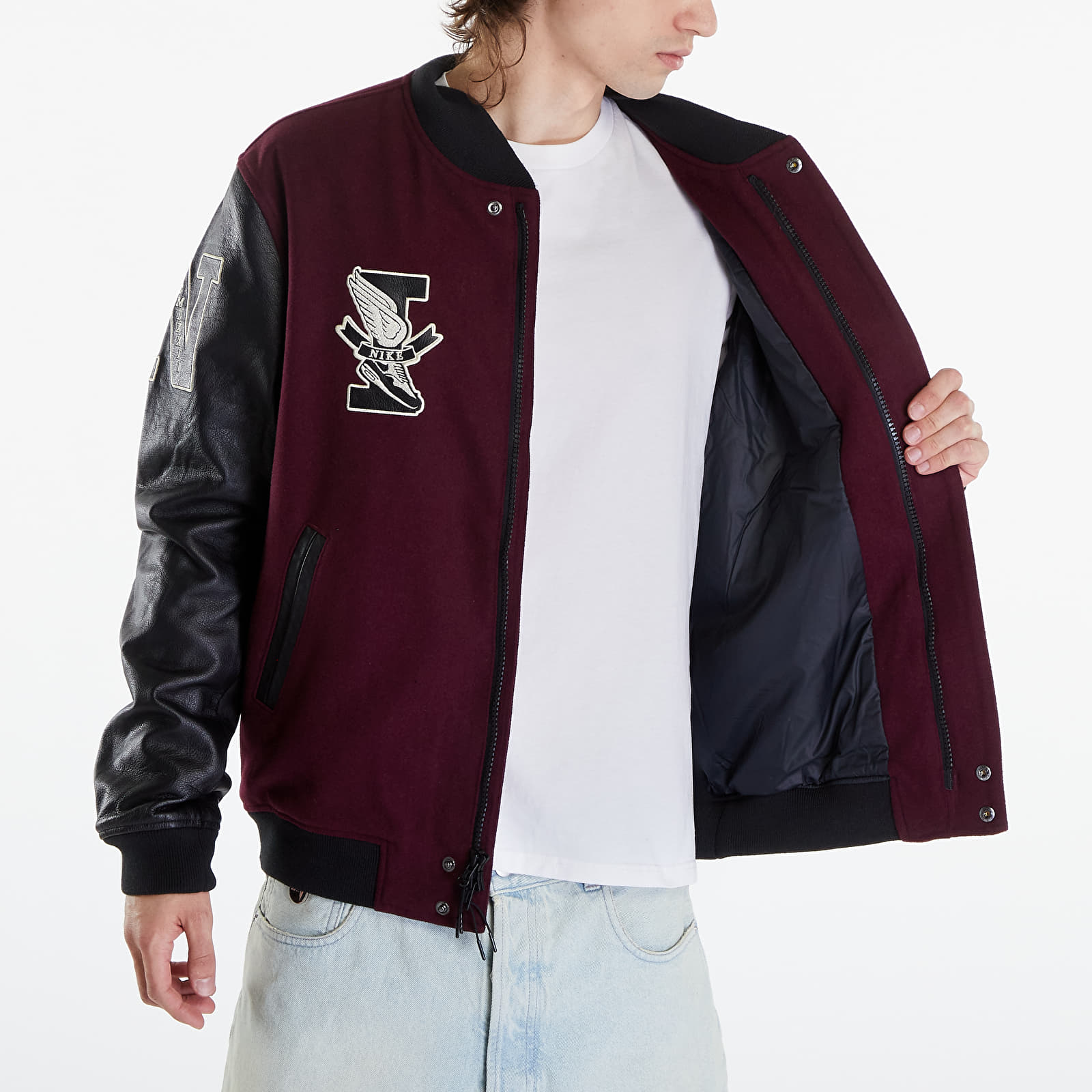 Jachete bombă pentru bărbați Nike Destroyer Jacket Night Maroon/ Black