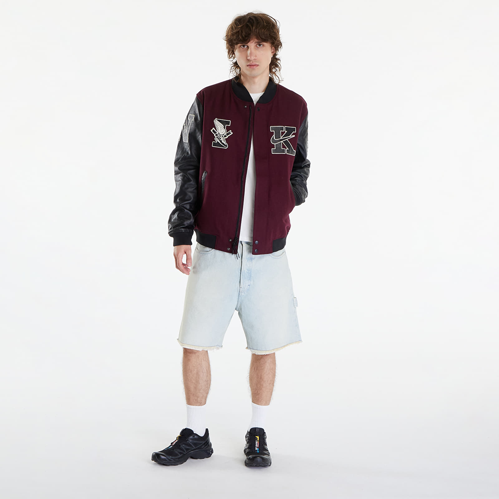 Heren bombers Nike Destroyer Jacket Night Maroon/ Black