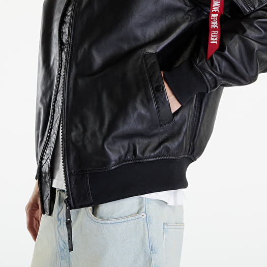 Jackets Alpha Industries MA 1 Leather LW II Black Queens
