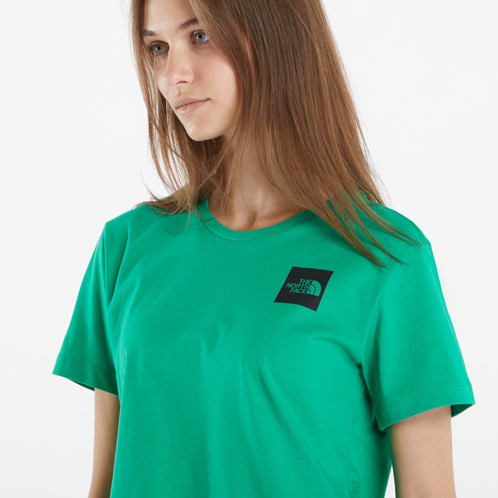 Majice The North Face S/S Cropped Fine Tee Optic Emerald