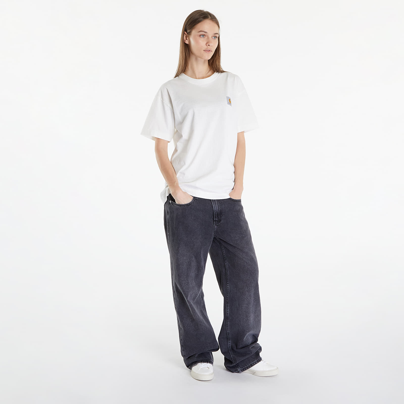 Camisetas de hombre Carhartt WIP Nelson Short Sleeve T-Shirt UNISEX Wax Garment Dyed
