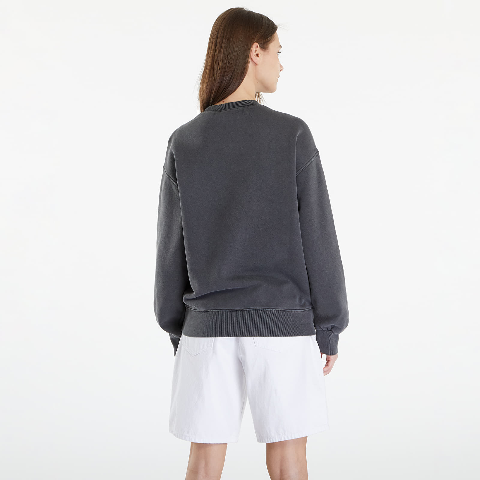 Sudaderas de hombre Carhartt WIP Nelson Sweatshirt UNISEX Charcoal Garment Dyed