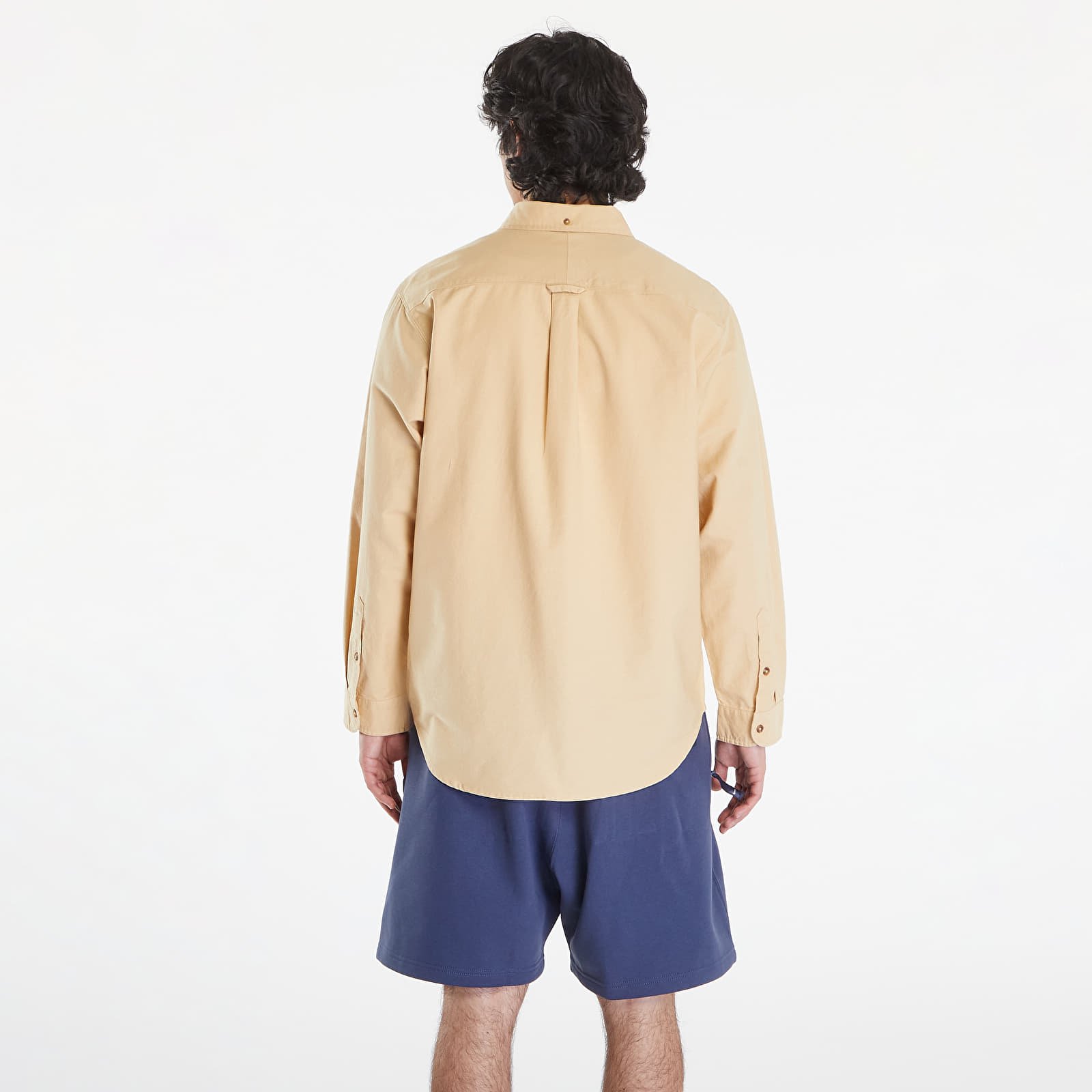 Camisas para hombre Nike Life Men's Long-Sleeve Oxford Button-Down Shirt Sesame/ Sesame/ Sesame