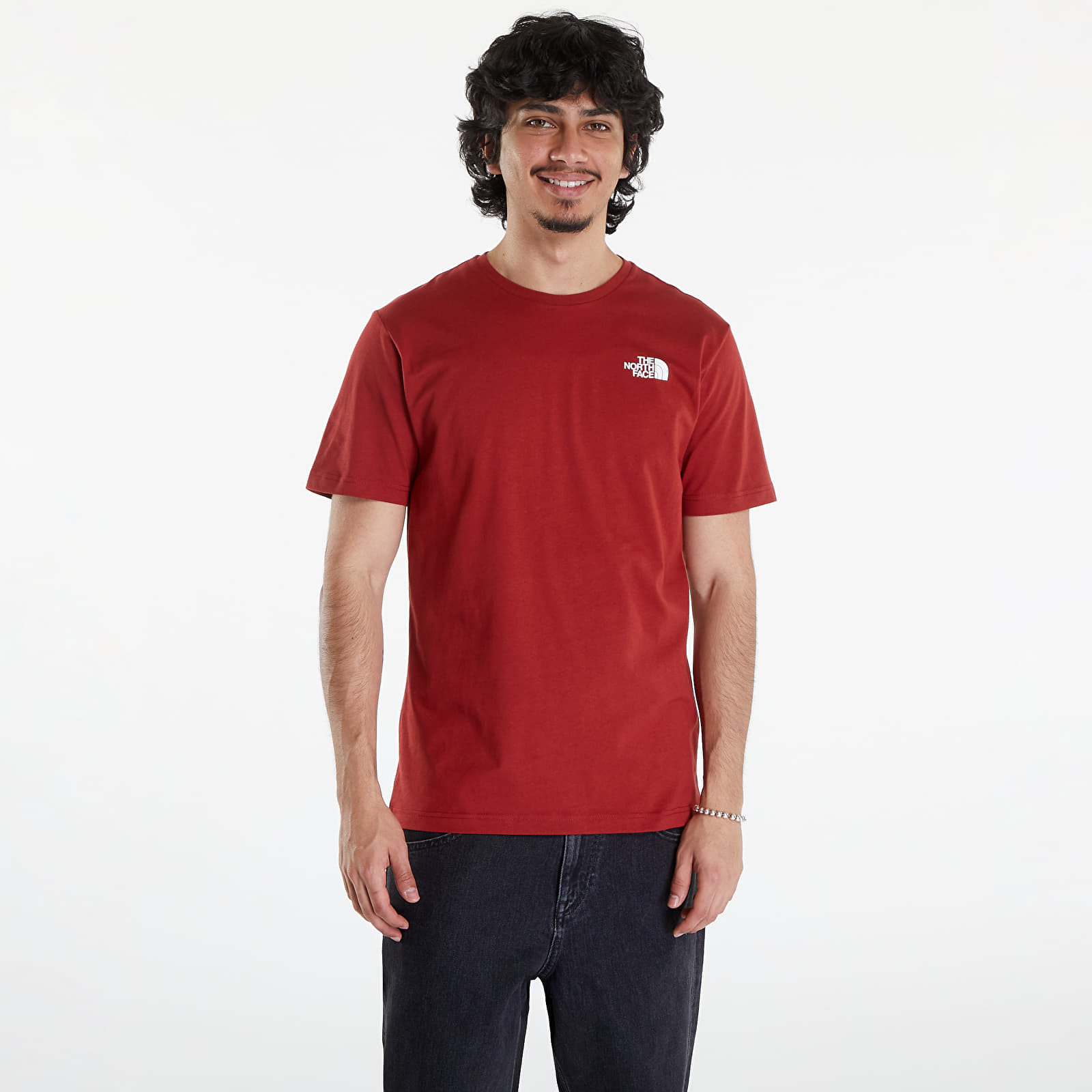 T Shirts The North Face S S Redbox Tee Iron Red Queens