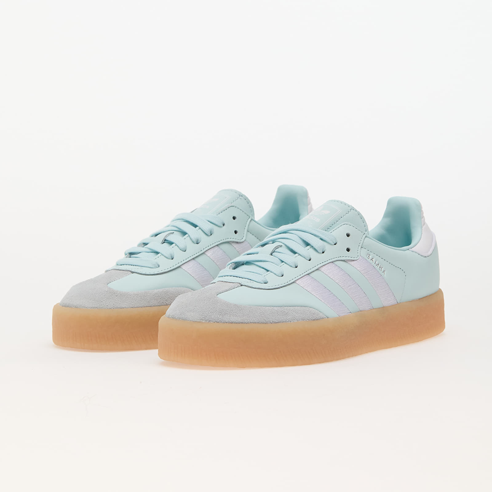 Zapatillas mujer adidas Sambae W Almost Blue/ Ftw White/ Silver Metallic