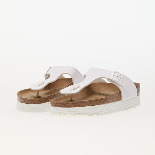 Scarpe e sneakers da donna Birkenstock x Papillio Gizeh Grooved Platform White Queens