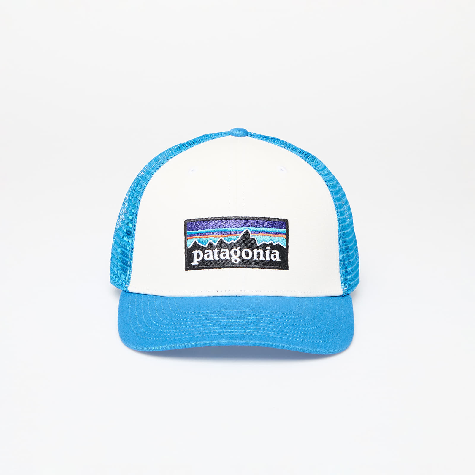 Patagonia P-6 Logo Trucker Hat White/ Vessel Blue