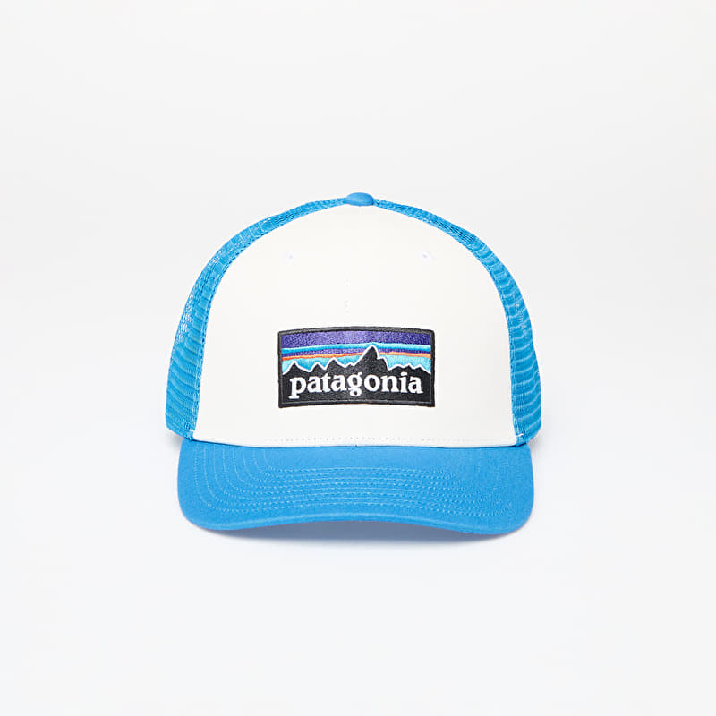 Patagonia P-6 Logo Trucker Hat White/ Vessel Blue