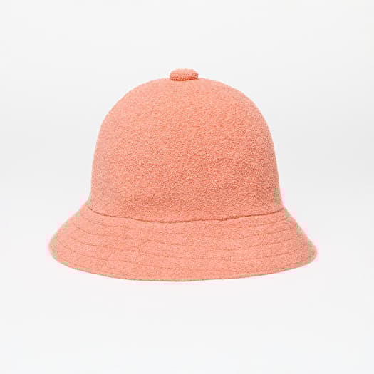 Pink kangol bucket hat hot sale