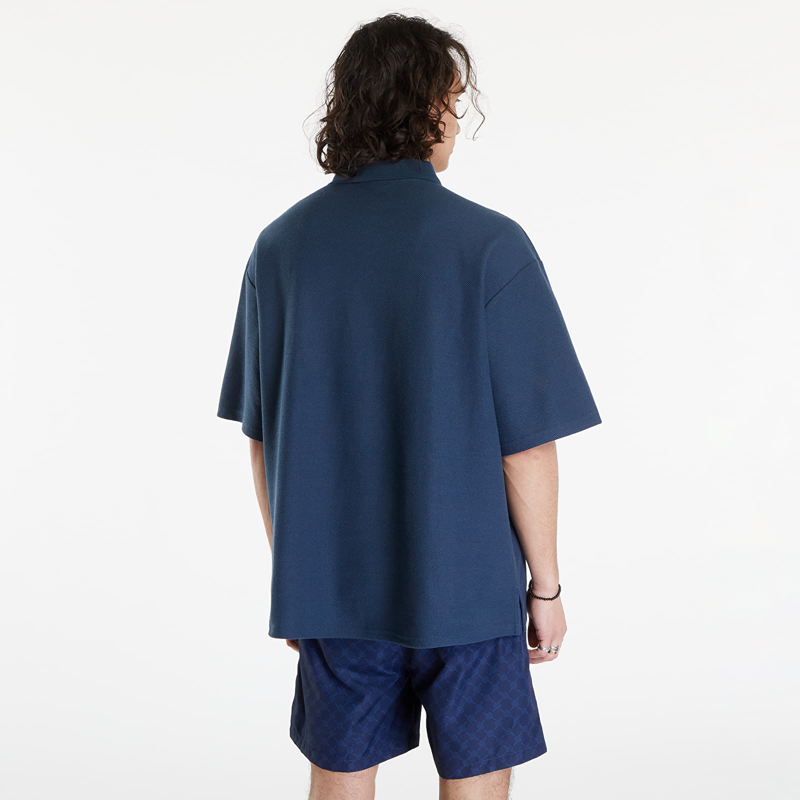 T-shirts PLEASURES Wyatt Boxy Polo Navy