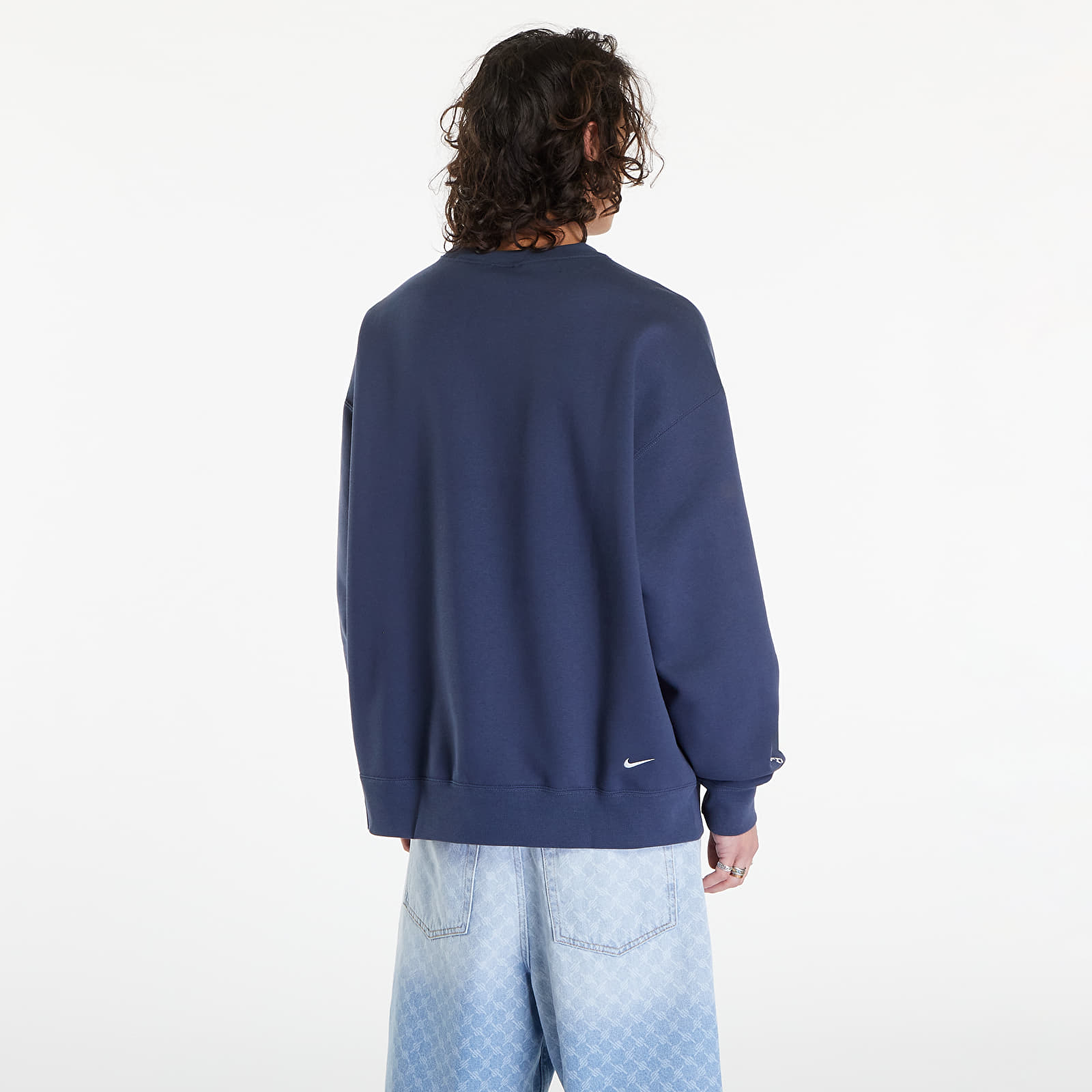 Mikiny Nike ACG Therma-FIT Fleece Crew Thunder Blue/ Summit White