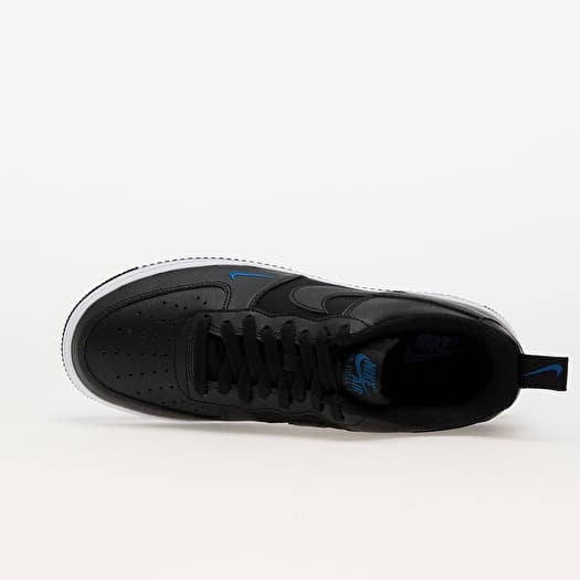 Men s sneakers and shoes Nike Air Force 1 07 Black Black Court Blue White Queens