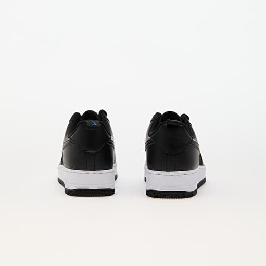 black nike air force 1 with white sole