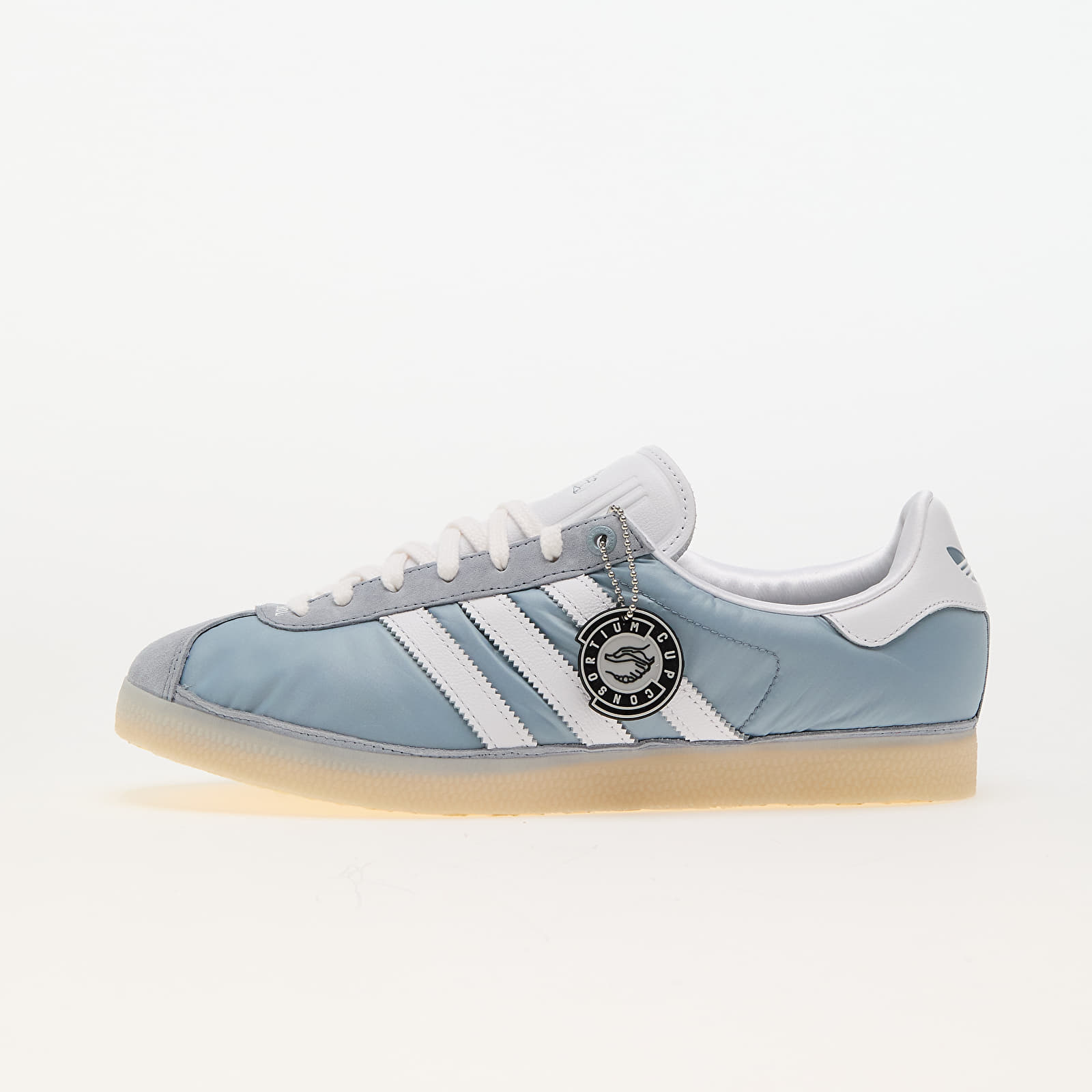 Чоловіче взуття adidas x Footpatrol Gazelle Light Grey/ Ftw White/ Easy Yellow