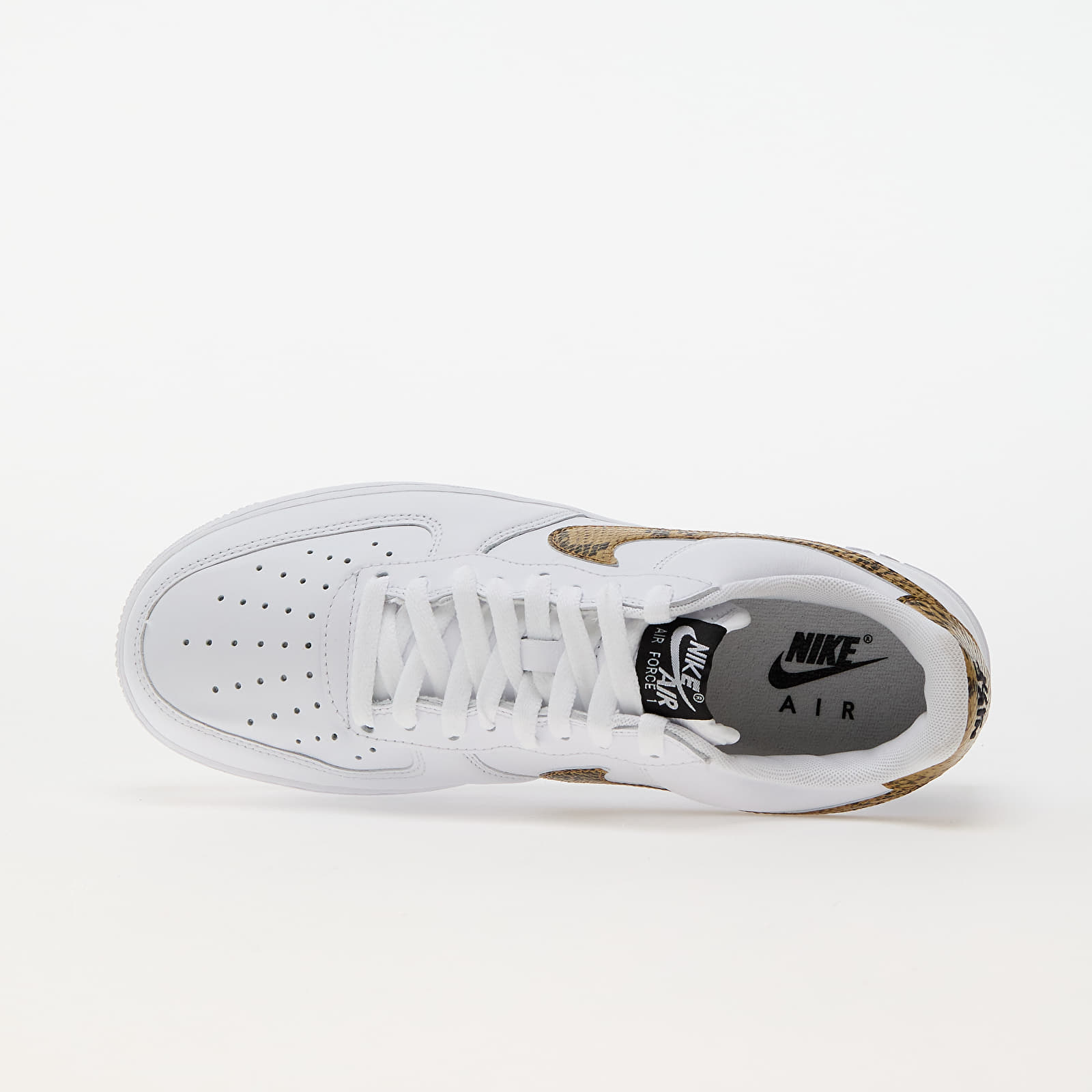 Men's sneakers and shoes Nike Air Force 1 Low Retro Premium QS White/ Elemental Gold-Dark Hazel-Black