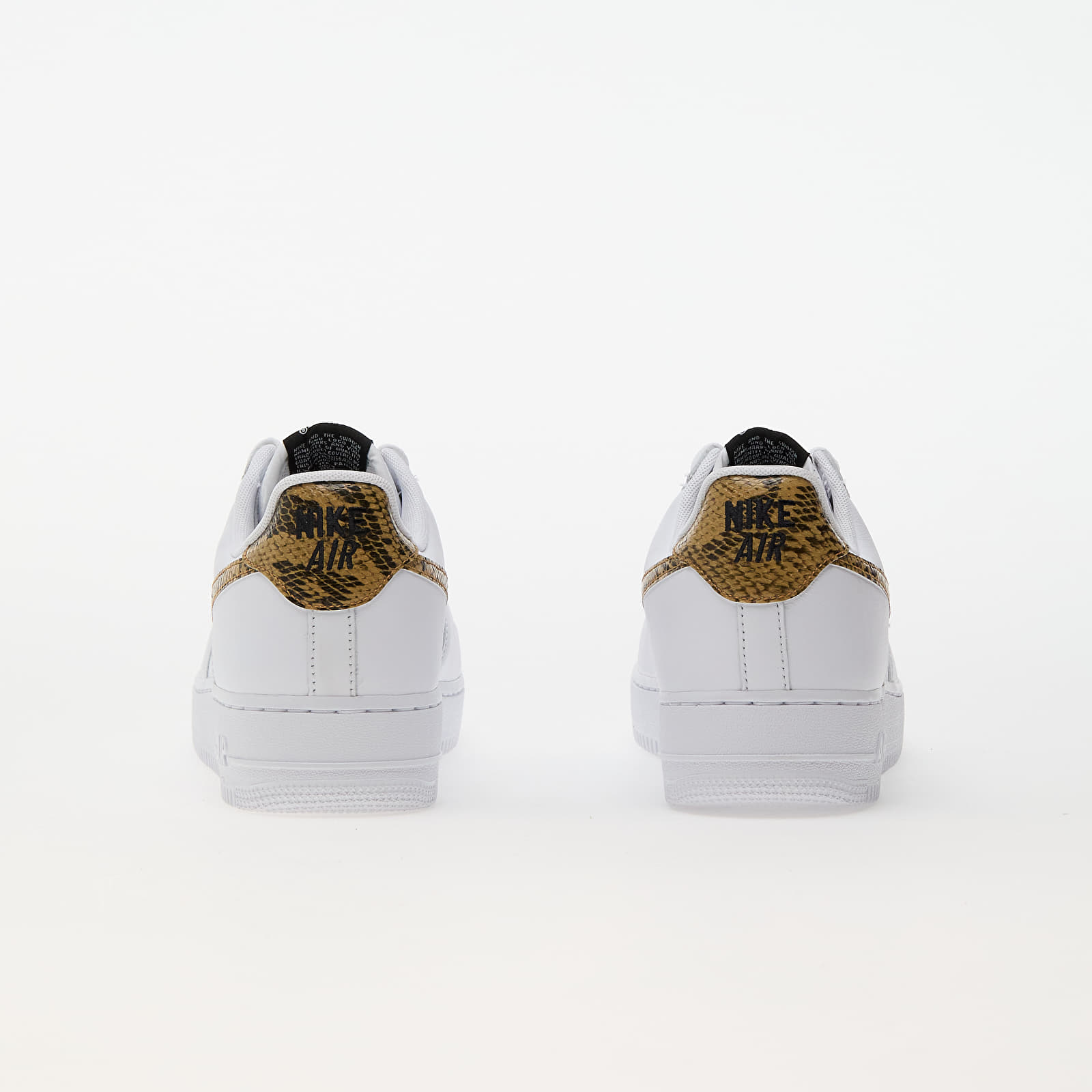 Men's sneakers and shoes Nike Air Force 1 Low Retro Premium QS White/ Elemental Gold-Dark Hazel-Black