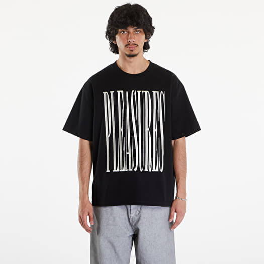 Póló PLEASURES Stretch Heavyweight T-Shirt Black