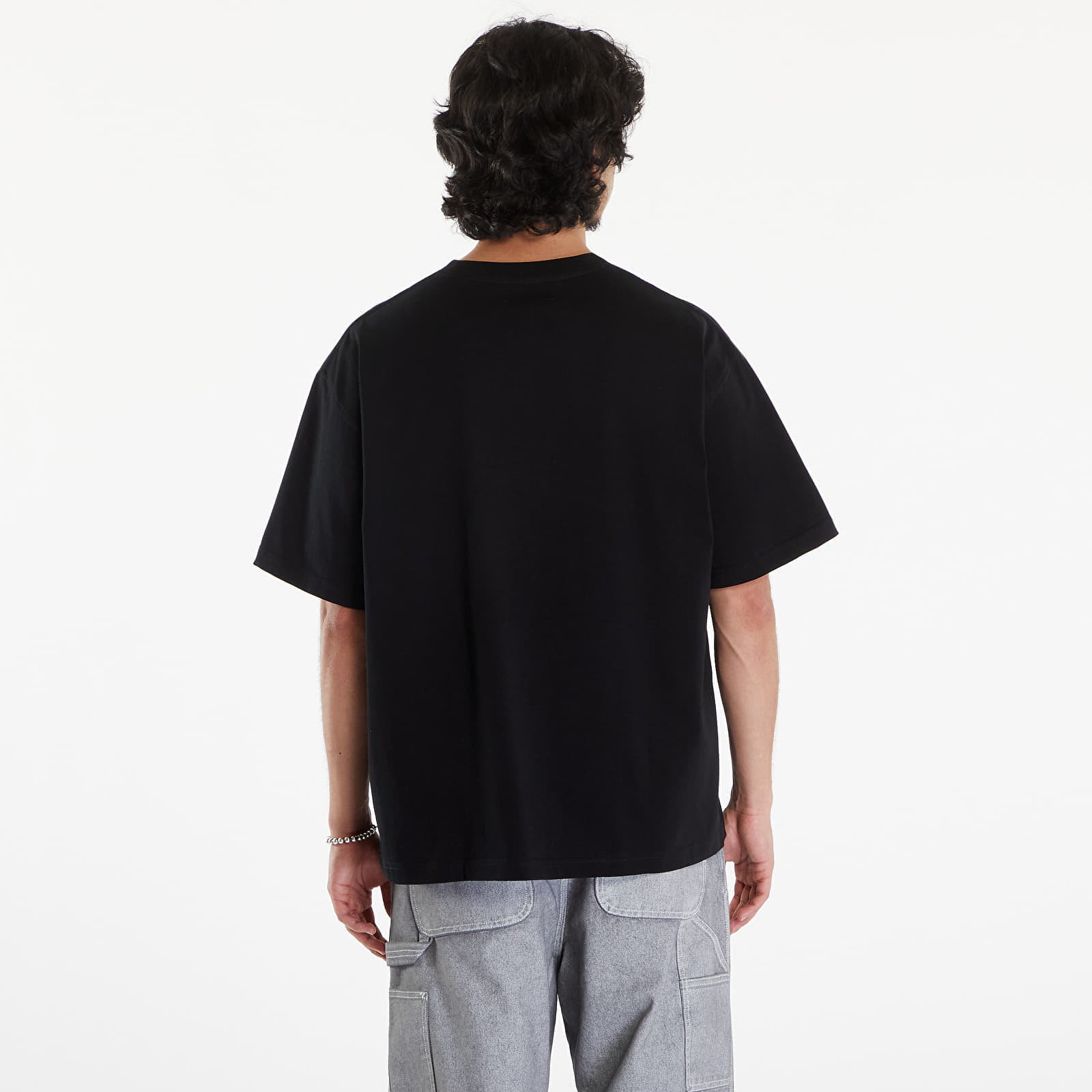 Tricou PLEASURES Stretch Heavyweight T-Shirt Black - 1 | YEO