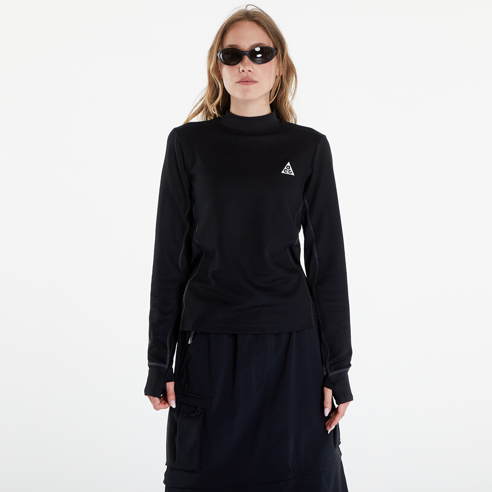Póló Nike ACG Dri-FIT ADV Goat Rocks Women's Long-Sleeve Top Black/ Black/ Summit White L akciós termékkép 1