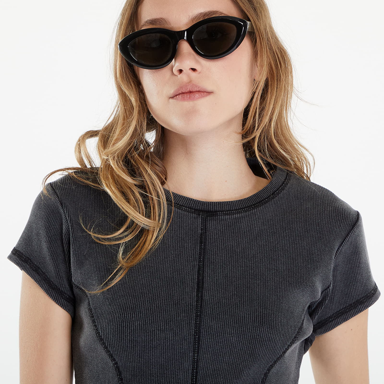Women's T-shirts Daily Paper Nalia Short Sleeve T-Shirt Black