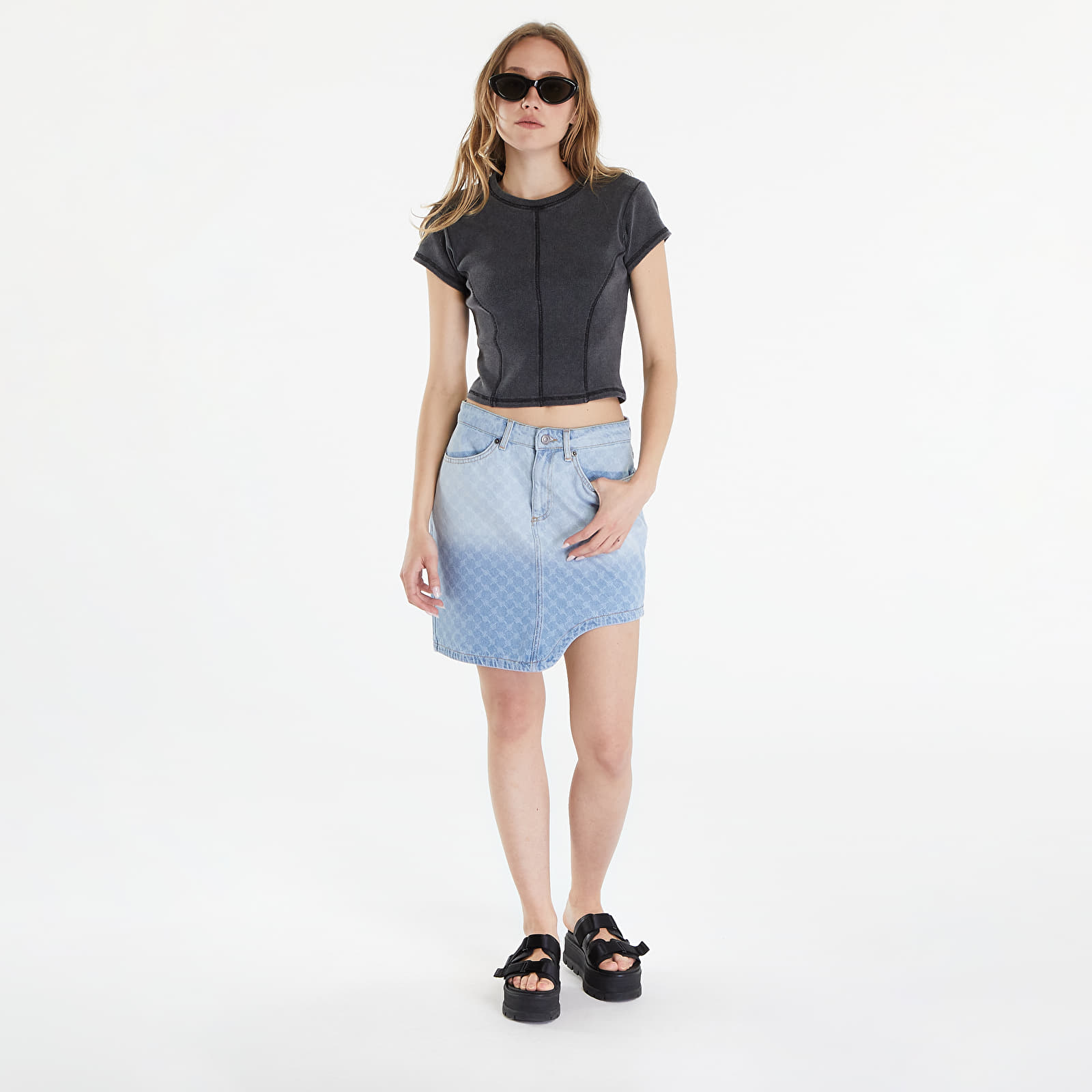 Women's T-shirts Daily Paper Nalia Short Sleeve T-Shirt Black