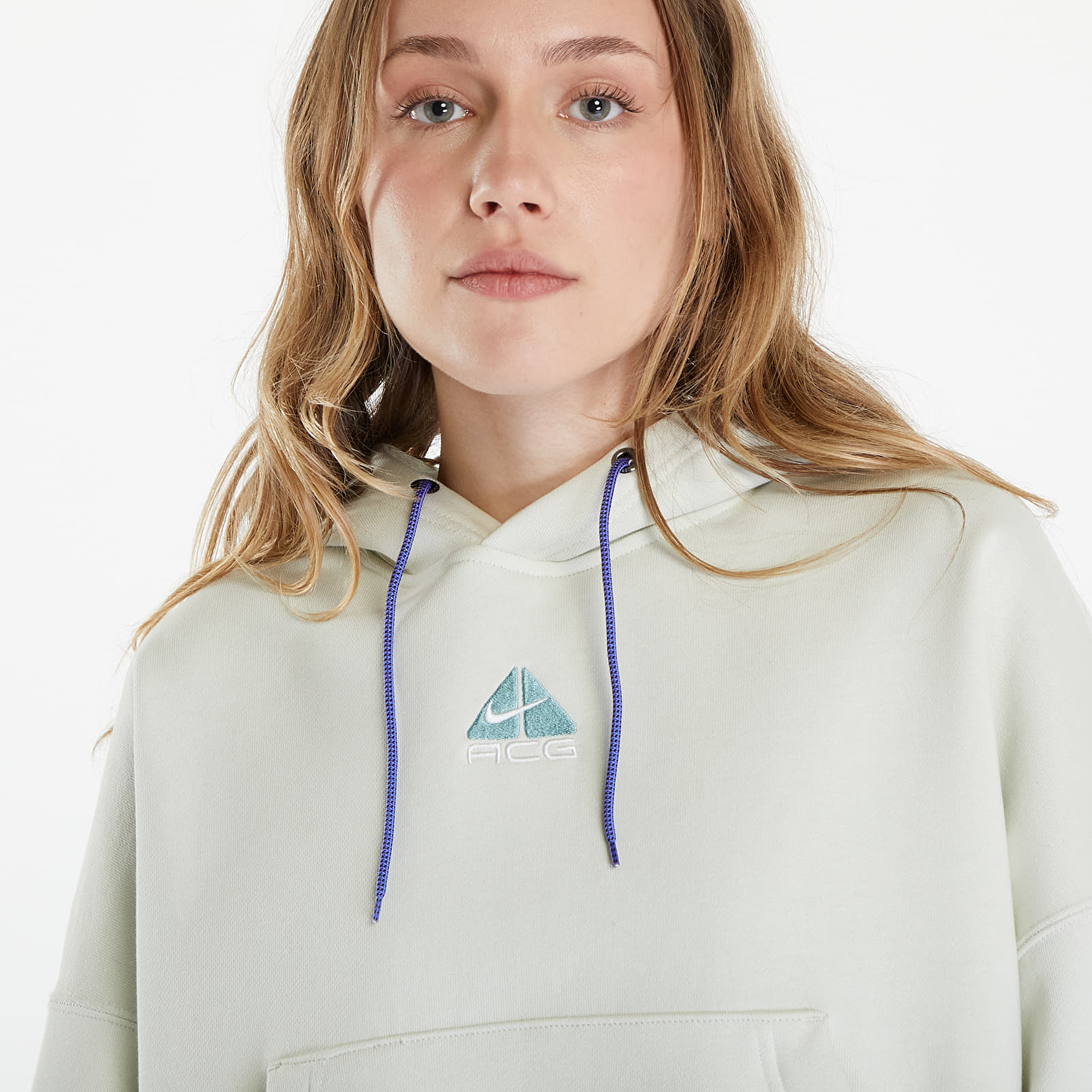 Sweatshirts Nike ACG Therma-FIT Women's "Tuff Knit" Fleece Hoodie Sea Glass/ Summit White